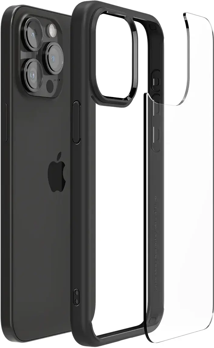 Spigen Ultra Hybrid Apple iPhone 15 Pro Max Hoesje Matte Zwart afbeelding 9