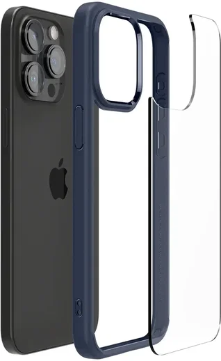 Spigen Ultra Hybrid Apple iPhone 15 Pro Max Hoesje Blauw afbeelding 10