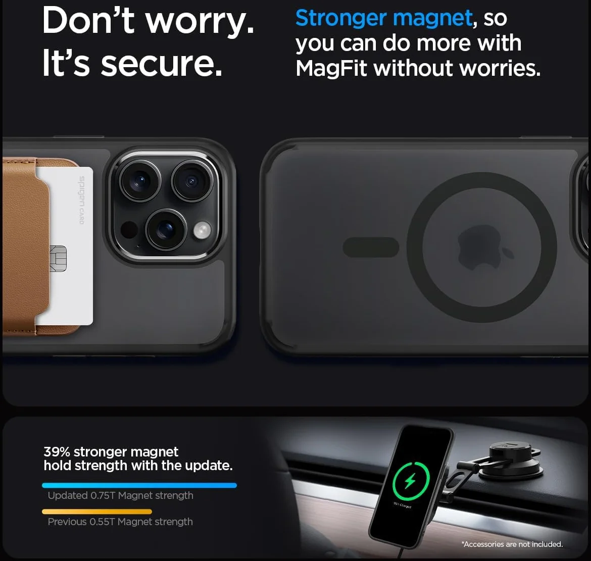 Spigen Ultra Hybrid MagSafe Apple iPhone 15 Pro Hoesje Zwart afbeelding 5