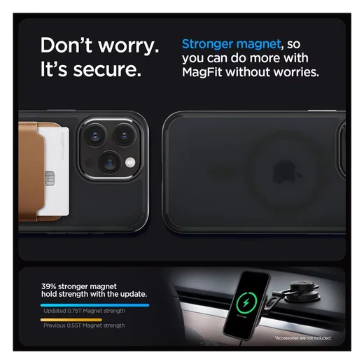 Spigen Ultra Hybrid MagSafe iPhone 15 Pro Max Hoesje Zwart afbeelding 6