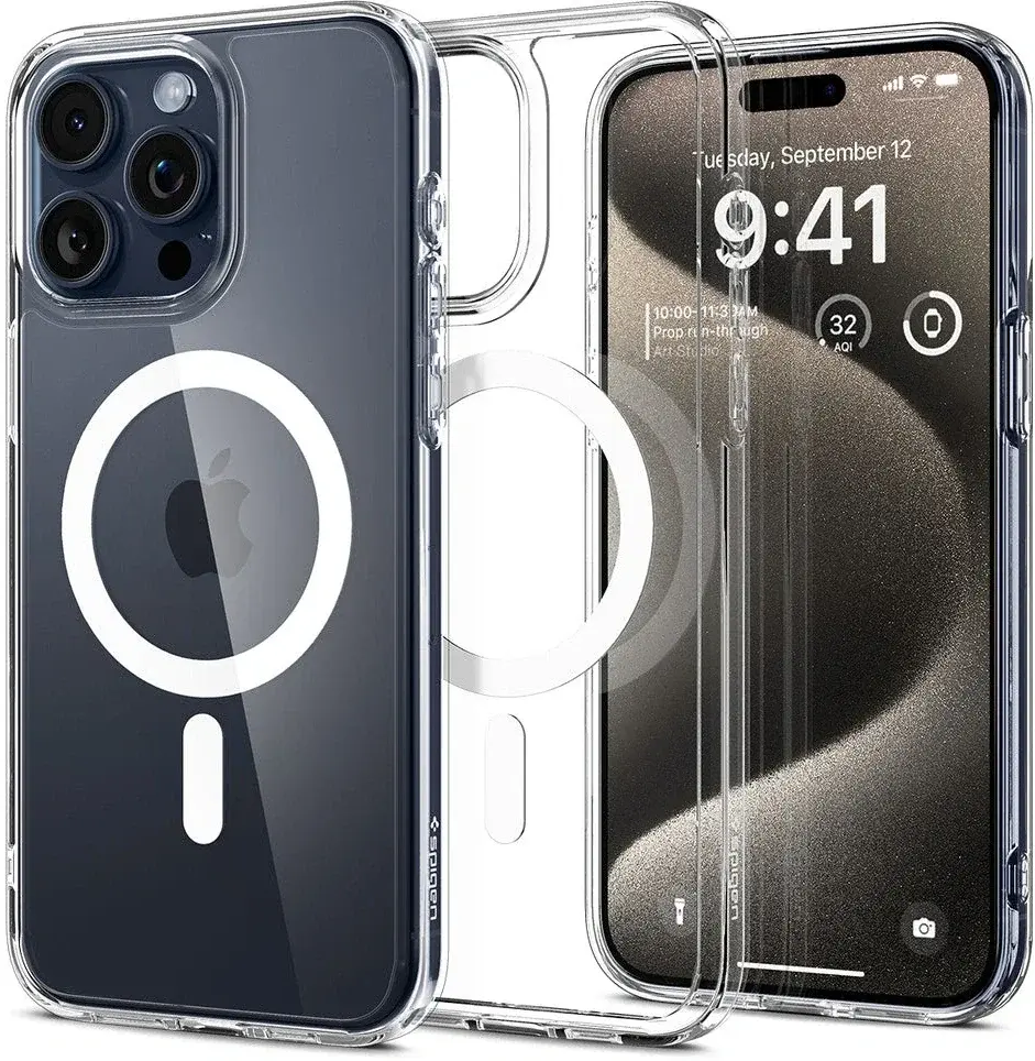 Spigen Ultra Hybrid MagSafe Apple iPhone 15 Pro Max Hoesje Wit afbeelding 1