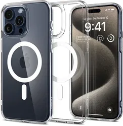 Spigen Ultra Hybrid MagSafe Apple iPhone 15 Pro Max Hoesje Wit afbeelding