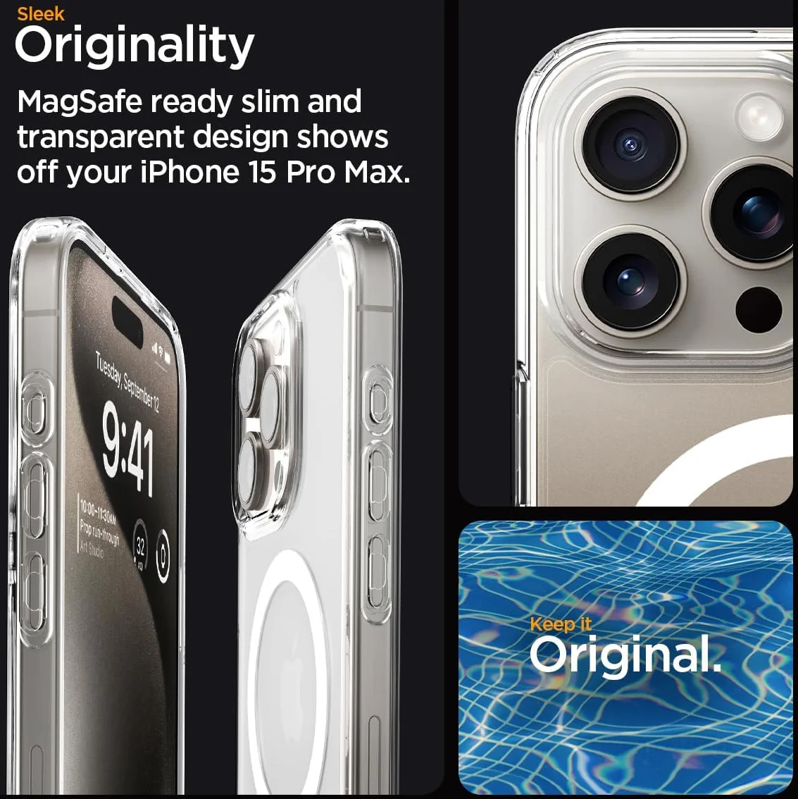 Spigen Ultra Hybrid MagSafe Apple iPhone 15 Pro Max Hoesje Wit afbeelding 4