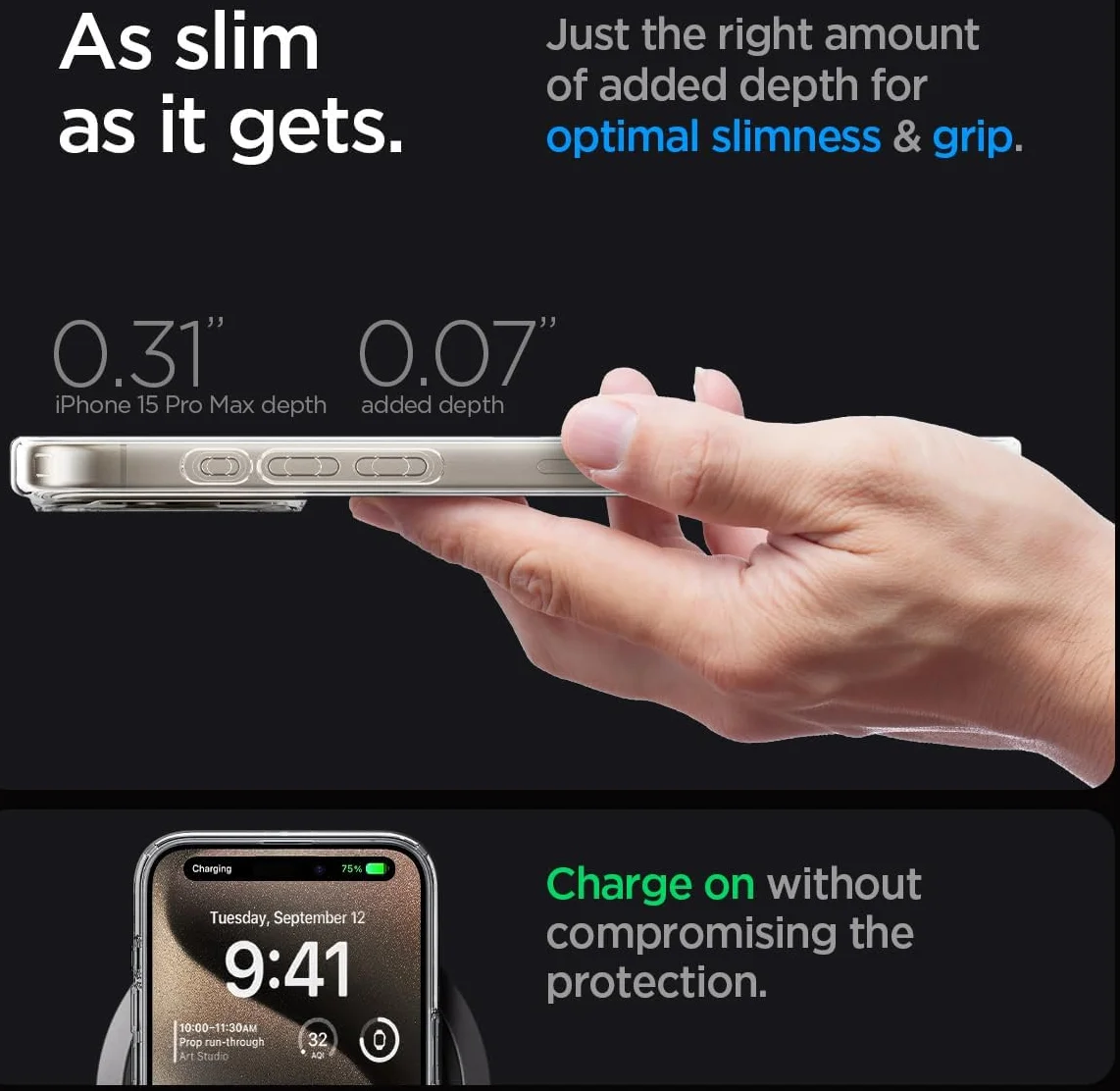 Spigen Ultra Hybrid MagSafe Apple iPhone 15 Pro Max Hoesje Wit afbeelding 7