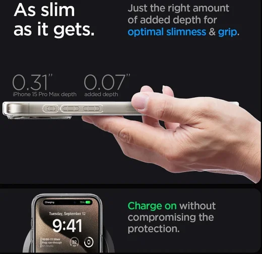 Spigen Ultra Hybrid MagSafe Apple iPhone 15 Pro Max Hoesje Wit afbeelding 7