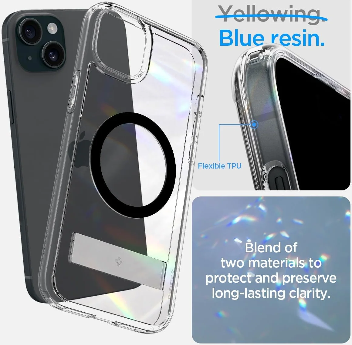 Spigen Ultra  Hybrid MagSafe Apple iPhone 15 Plus Hoesje Zwart afbeelding 4