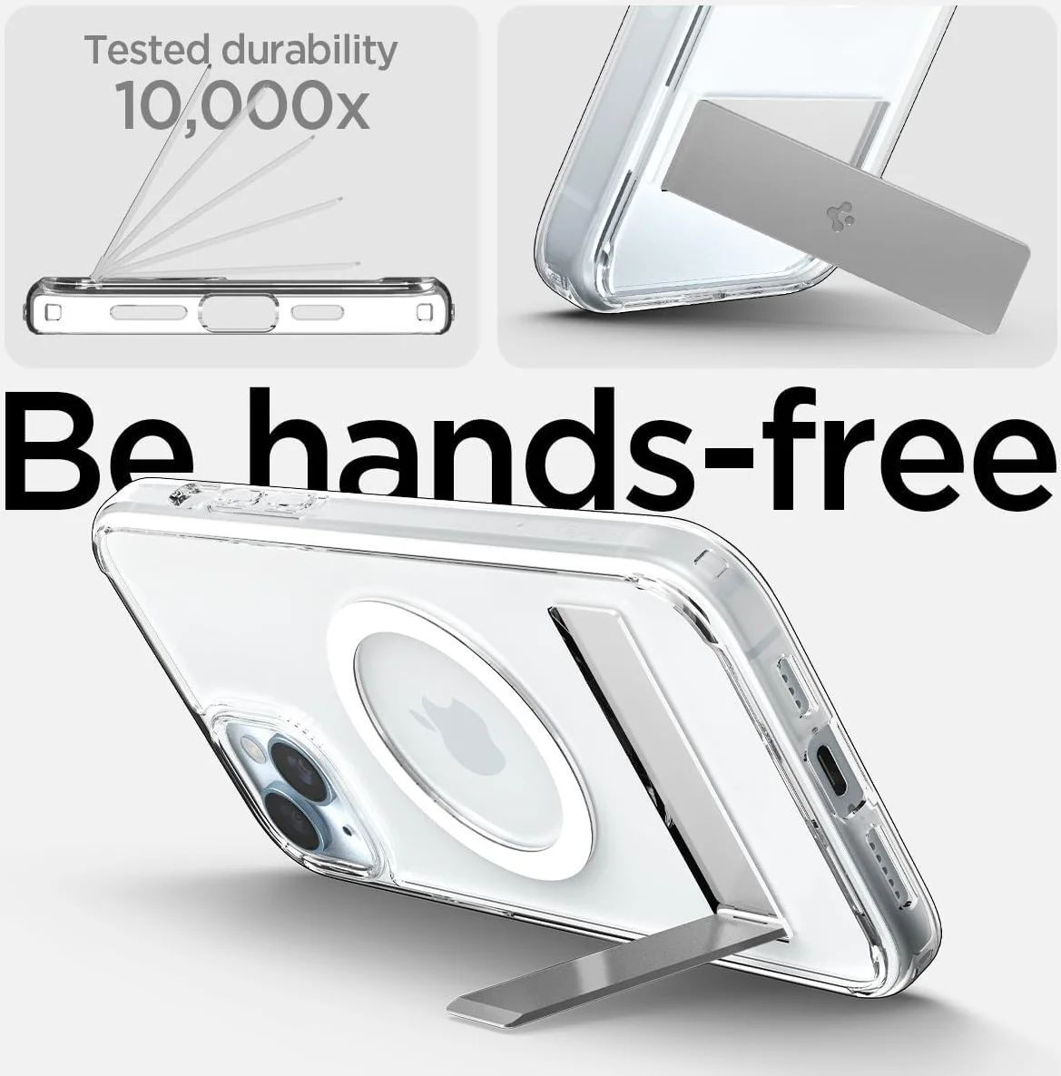 Spigen Ultra Hybrid MagSafe Apple iPhone 15 Plus Hoesje Transparant afbeelding 3