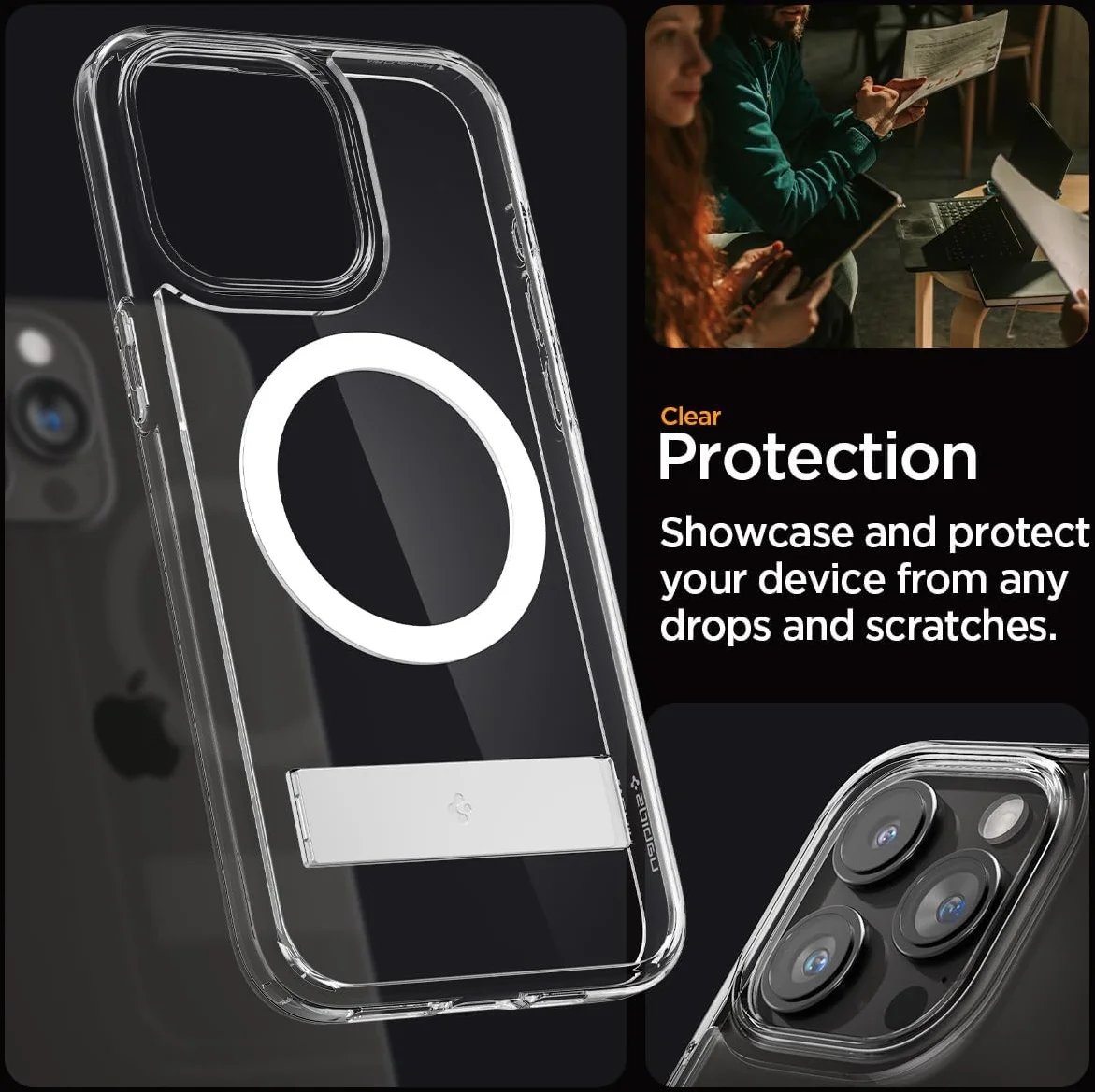 Spigen Ultra Hybrid MagSafe Apple iPhone 15 Pro Max Hoesje Transparant afbeelding 7