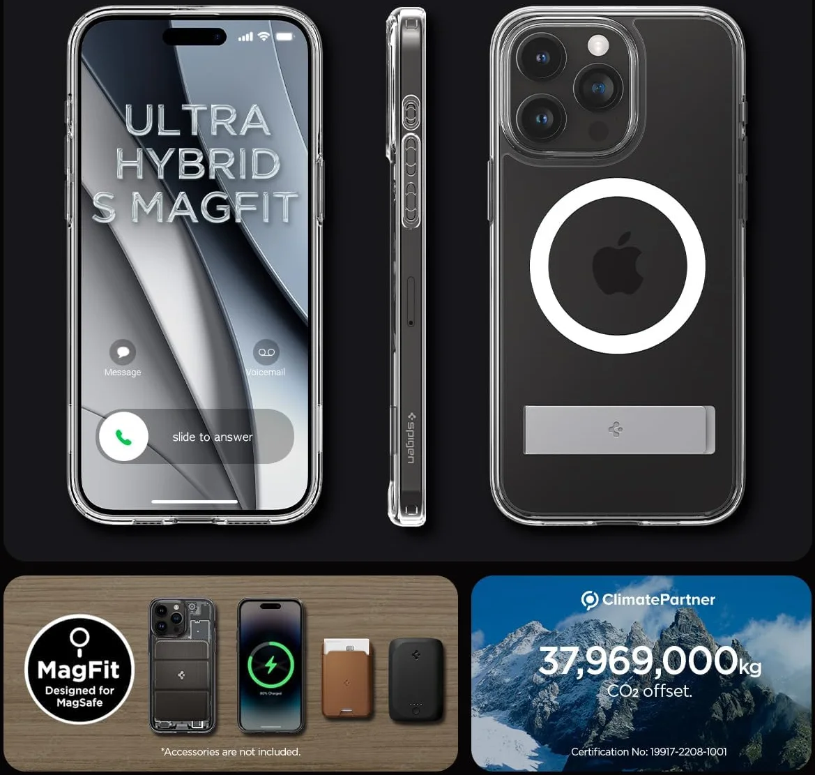 Spigen Ultra Hybrid MagSafe Apple iPhone 15 Pro Max Hoesje Transparant afbeelding 8