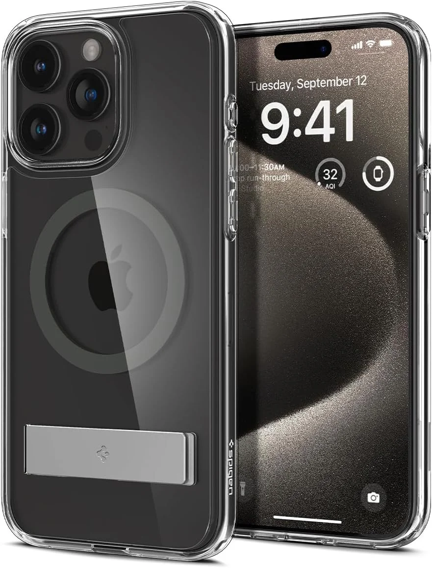 Spigen Ultra Hybrid MagSafe Apple iPhone 15 Pro Max Hoesje Graphite afbeelding 2
