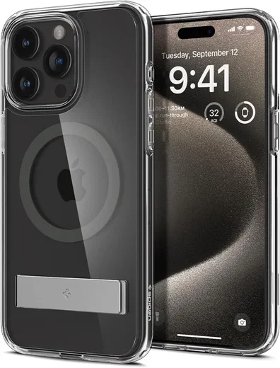 Spigen Ultra Hybrid MagSafe Apple iPhone 15 Pro Max Hoesje Graphite afbeelding 2