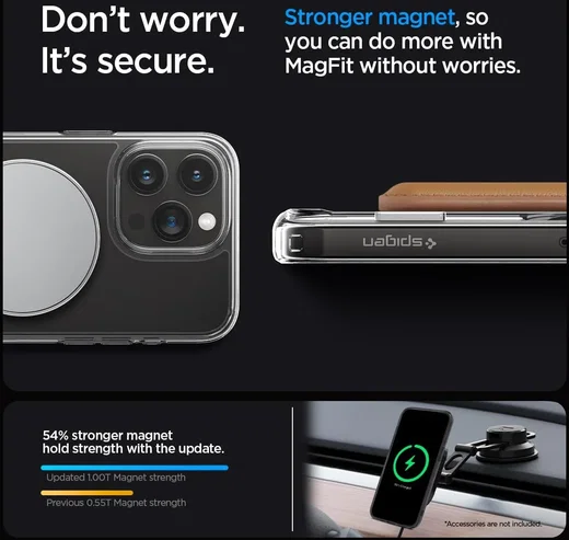 Spigen Ultra Hybrid MagSafe Apple iPhone 15 Pro Max Hoesje Graphite afbeelding 6
