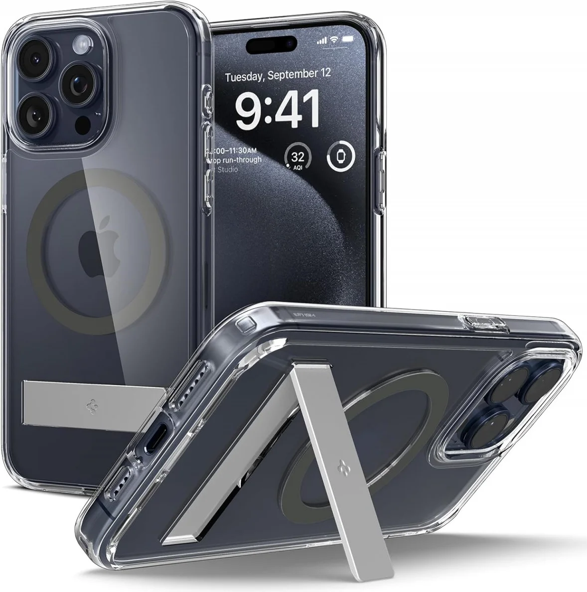 Spigen Ultra Hybrid MagSafe Apple iPhone 15 Pro Max Hoesje Graphite afbeelding 1