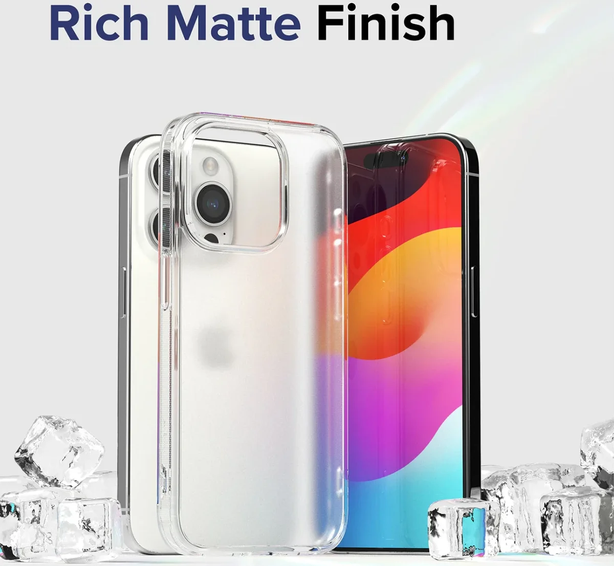 Ringke Fusion Apple iPhone 15 Pro Max Hoesje Matte Transparant afbeelding 3