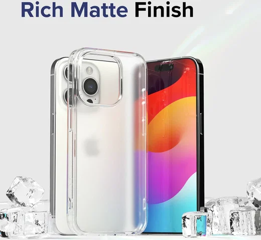 Ringke Fusion Apple iPhone 15 Pro Max Hoesje Matte Transparant afbeelding 3