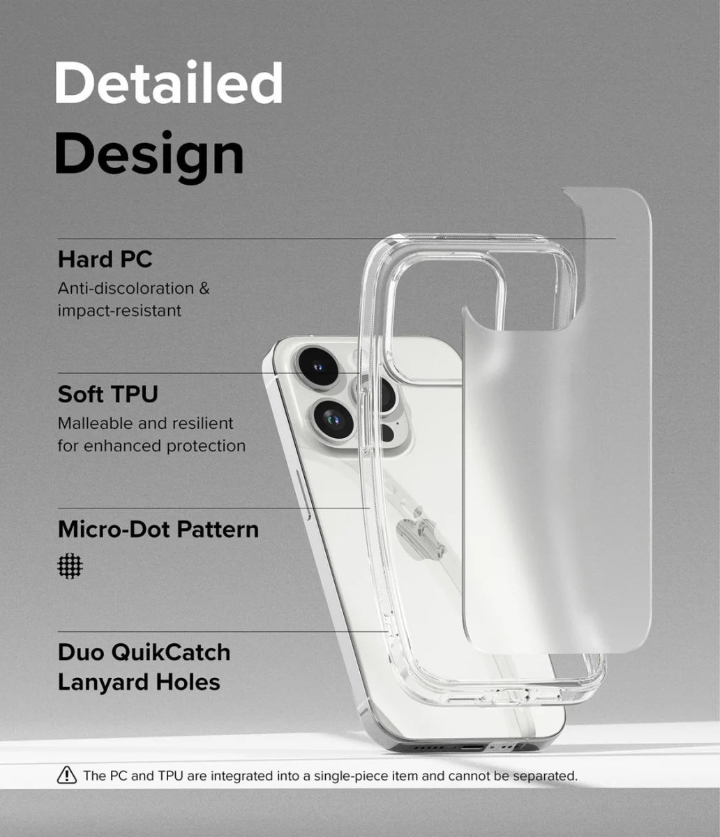 Ringke Fusion Apple iPhone 15 Pro Max Hoesje Matte Transparant afbeelding 5
