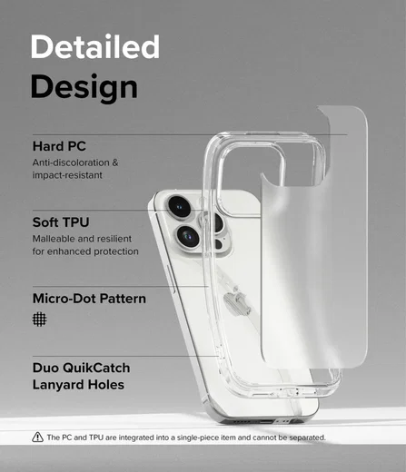 Ringke Fusion Apple iPhone 15 Pro Max Hoesje Matte Transparant afbeelding 5