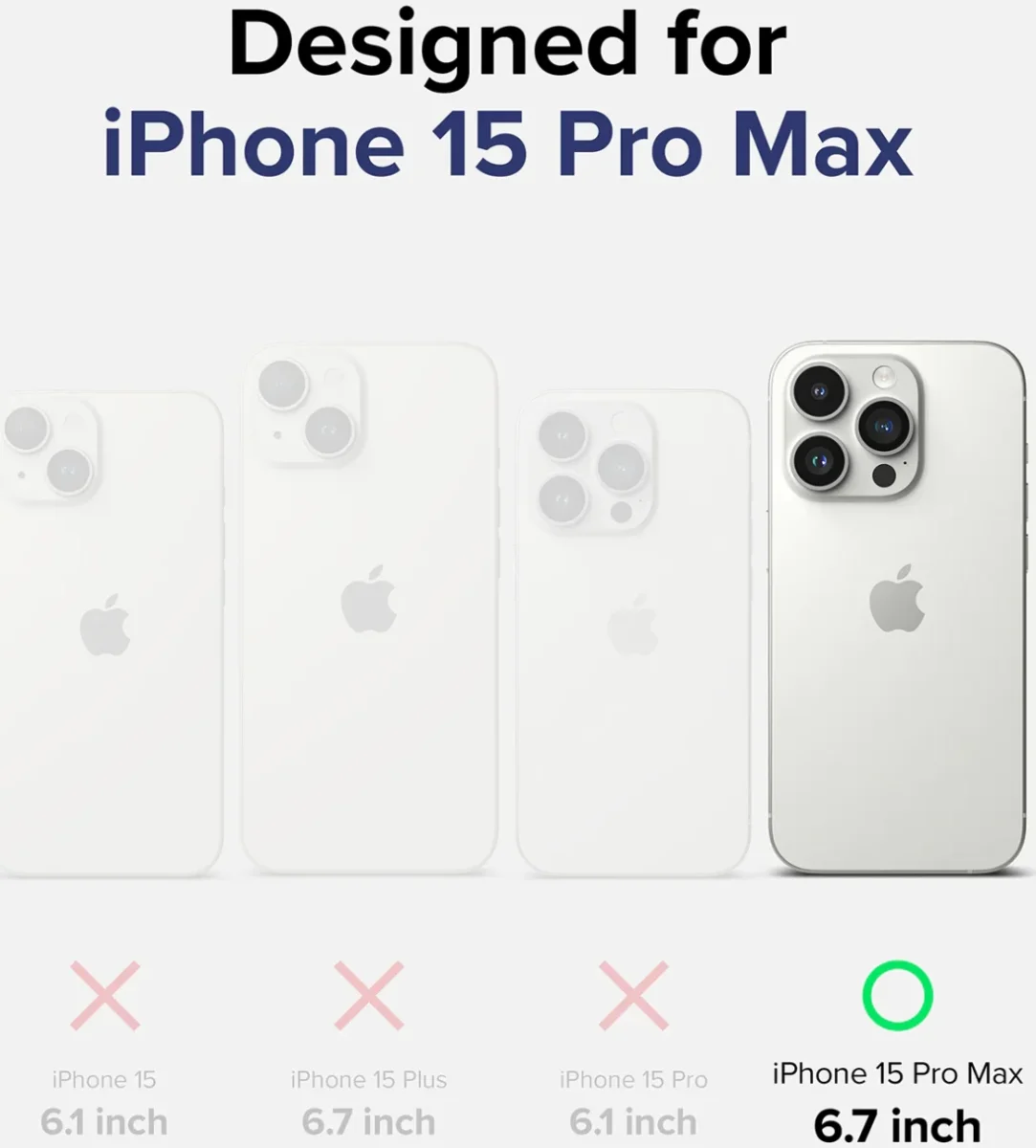 Ringke Fusion Apple iPhone 15 Pro Max Hoesje Matte Transparant afbeelding 6