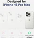 Ringke Fusion Apple iPhone 15 Pro Max Hoesje Matte Transparant afbeelding 6