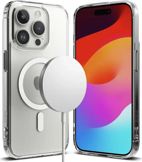 Ringke Fusion Apple iPhone 15 Pro Max Hoesje MagSafe Matte Transparant afbeelding 1