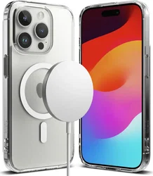 Ringke Fusion Apple iPhone 15 Pro Max Hoesje MagSafe Matte Transparant afbeelding