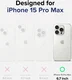 Ringke Fusion Apple iPhone 15 Pro Max Hoesje MagSafe Matte Transparant afbeelding 11