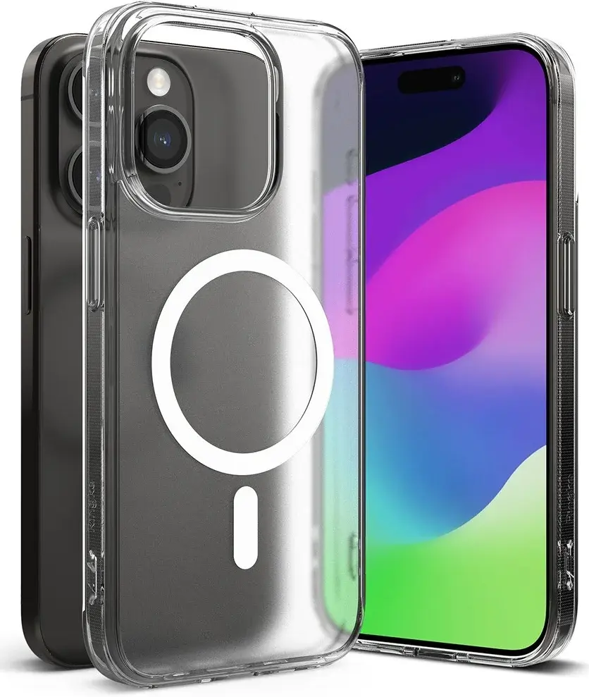 Ringke Fusion Apple iPhone 15 Pro Max Hoesje MagSafe Matte Transparant afbeelding 2