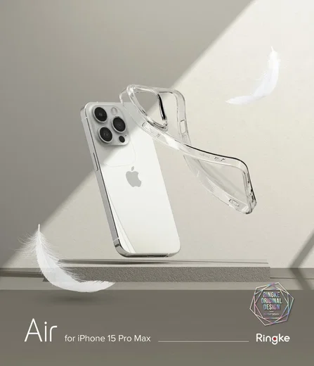 Ringke Air Apple iPhone 15 Pro Max Hoesje Flexibel TPU Transparant afbeelding 13
