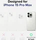 Ringke Silicone Apple iPhone 15 Pro Max Hoesje MagSafe Blauw afbeelding 4