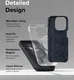 Ringke Silicone Apple iPhone 15 Pro Max Hoesje MagSafe Blauw afbeelding 7