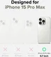 Ringke Silicone Apple iPhone 15 Pro Max Hoesje MagSafe Beige afbeelding 4
