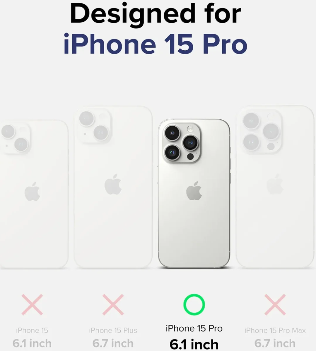 Ringke Fusion Apple iPhone 15 Pro Hoesje Back Cover Transparant afbeelding 7