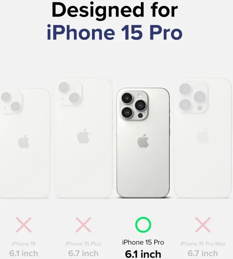 Ringke Fusion Apple iPhone 15 Pro Hoesje Back Cover Transparant afbeelding 7