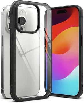 Ringke Fusion Bold Apple iPhone 15 Pro Hoesje Back Cover Zwart