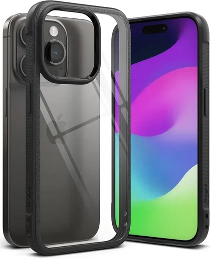 Ringke Fusion Bold Apple iPhone 15 Pro Hoesje Back Cover Zwart afbeelding 12