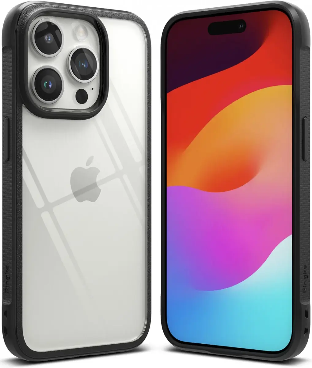 Ringke Fusion Bold Apple iPhone 15 Pro Hoesje Back Cover Zwart afbeelding 2