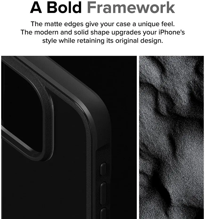 Ringke Fusion Bold Apple iPhone 15 Pro Hoesje Back Cover Zwart afbeelding 4