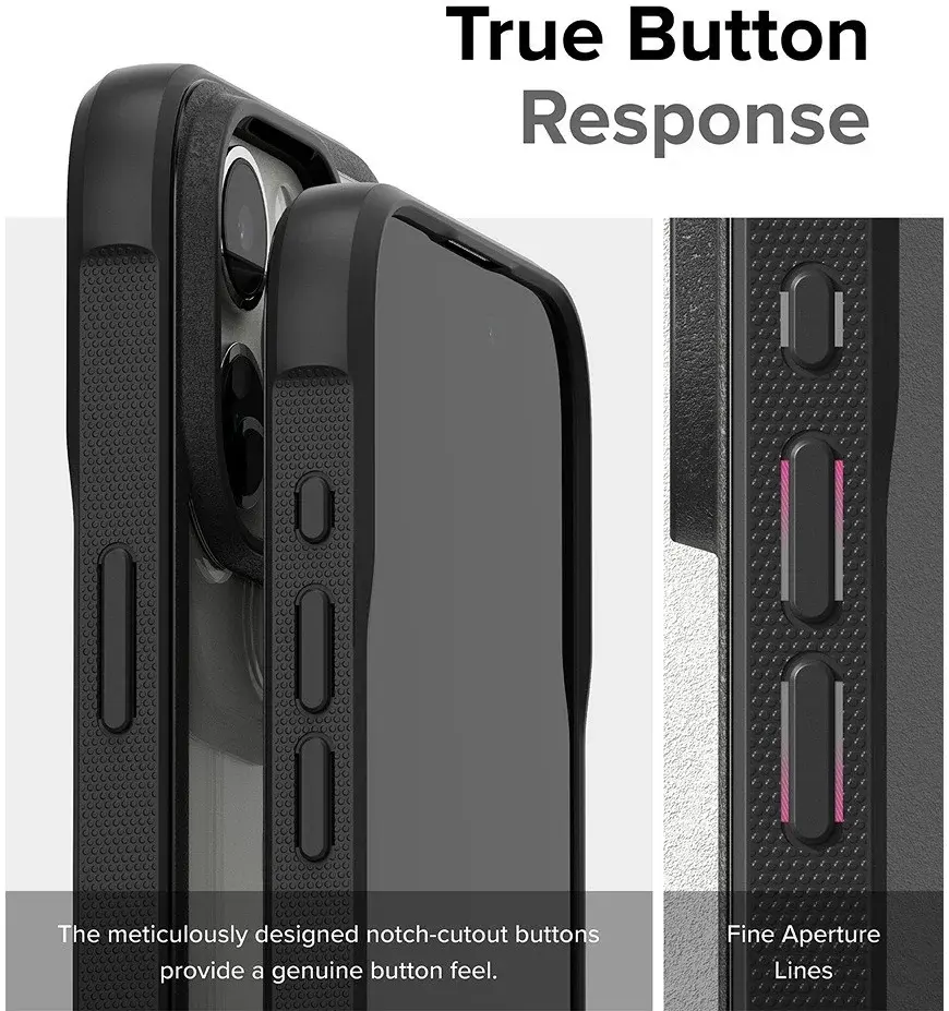 Ringke Fusion Bold Apple iPhone 15 Pro Hoesje Back Cover Zwart afbeelding 8