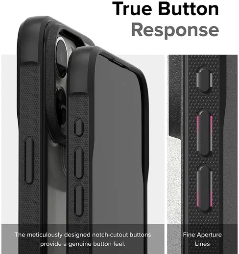 Ringke Fusion Bold Apple iPhone 15 Pro Hoesje Back Cover Zwart afbeelding 8