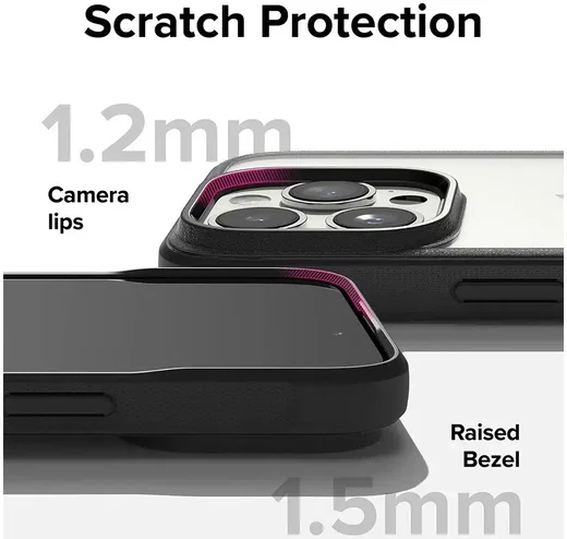 Ringke Fusion Bold Apple iPhone 15 Pro Hoesje Back Cover Zwart afbeelding 9