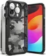 Ringke Fusion X Apple iPhone 15 Pro Hoesje Back Cover Camo Zwart afbeelding 1