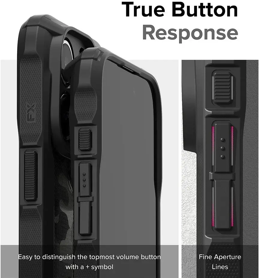 Ringke Fusion X Apple iPhone 15 Pro Hoesje Back Cover Camo Zwart afbeelding 9