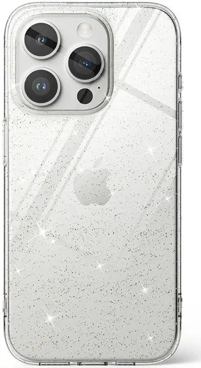 Ringke Air Apple iPhone 15 Pro Hoesje Flexibel TPU Glitter Transparant afbeelding 12