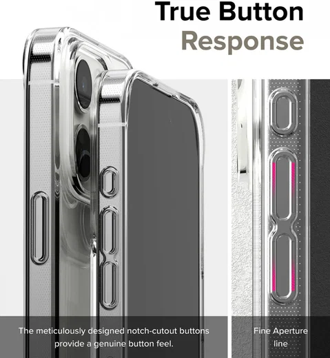 Ringke Air Apple iPhone 15 Pro Hoesje Flexibel TPU Glitter Transparant afbeelding 7