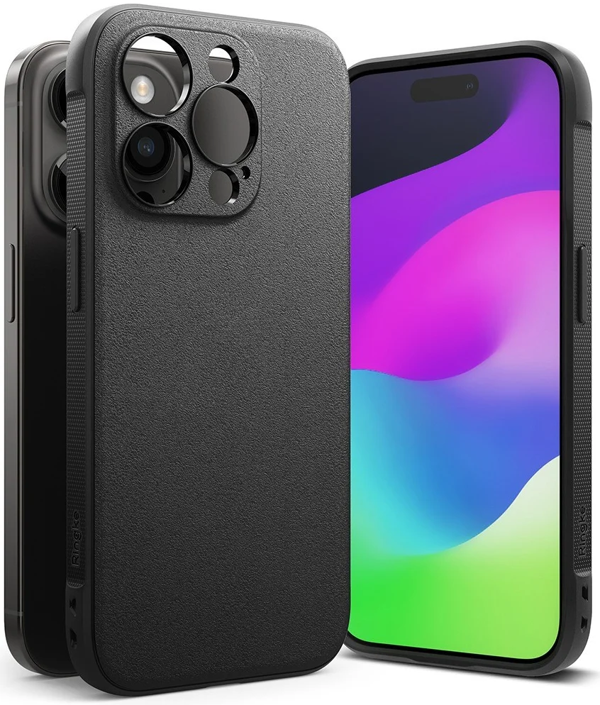 Ringke Onyx Apple iPhone 15 Pro Hoesje Flexibel TPU Back Cover Zwart afbeelding 2