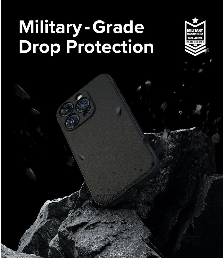 Ringke Onyx Apple iPhone 15 Pro Hoesje Flexibel TPU Back Cover Zwart afbeelding 3