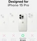 Ringke Onyx Apple iPhone 15 Pro Hoesje Flexibel TPU Back Cover Zwart afbeelding 7