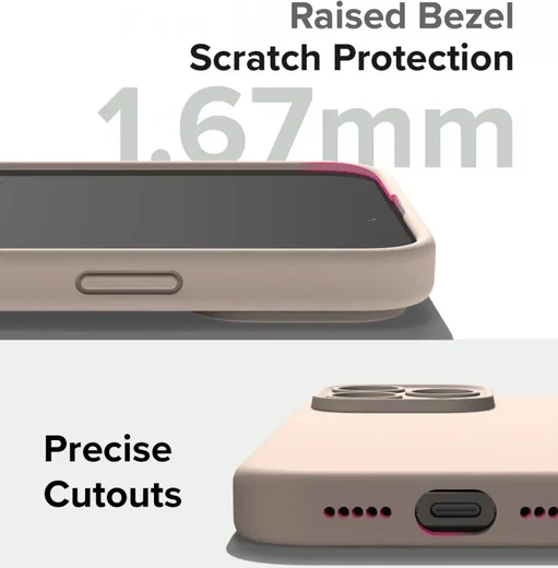 Ringke Silicone Apple iPhone 15 Pro Hoesje Back Cover MagSafe Roze afbeelding 9