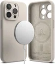 Ringke Silicone Apple iPhone 15 Pro Hoesje Back Cover MagSafe Beige