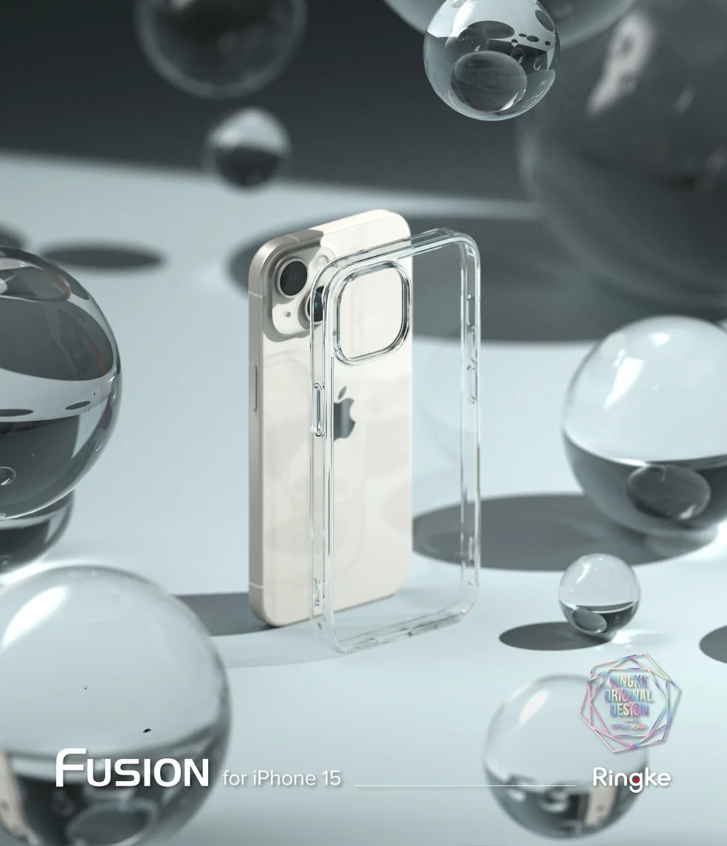 Ringke Fusion Apple iPhone 15 Plus Hoesje Back Cover Transparant afbeelding 12